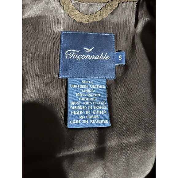 Faconnable Women’s Brown Goatskin Suede Quilted Vest size S Zip Up - Picture 10 of 10